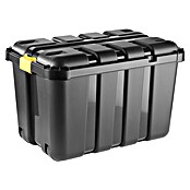 Aufbewahrungsbox (L x B x H: 79 x 52 x 52 cm, Kunststoff, Schwarz)