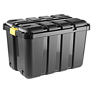 Aufbewahrungsbox (L x B x H: 79 x 52 x 52 cm, Kunststoff, Schwarz)