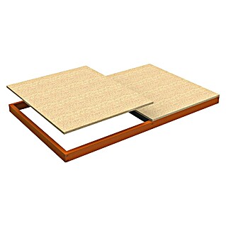 Simonrack Ecoforte Estante adicional Chipboard (An x Pr x Al: 150 x 75 x 7,7 cm, Naranja)