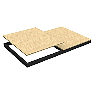 Simonrack Ecoforte Estante adicional Chipboard (An x Pr x Al: 150 x 75 x 7,7 cm, Antracita)