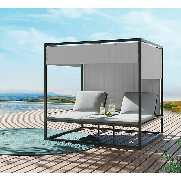 Strandkorb Scarlet (L x B x H: 200 x 200 x 200 cm, Dunkelgrau) | BAUHAUS