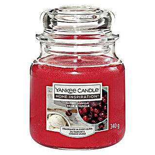 Yankee Candle Home Inspirations Duftkerze (Im Glas, Cherry Vanilla, Medium)