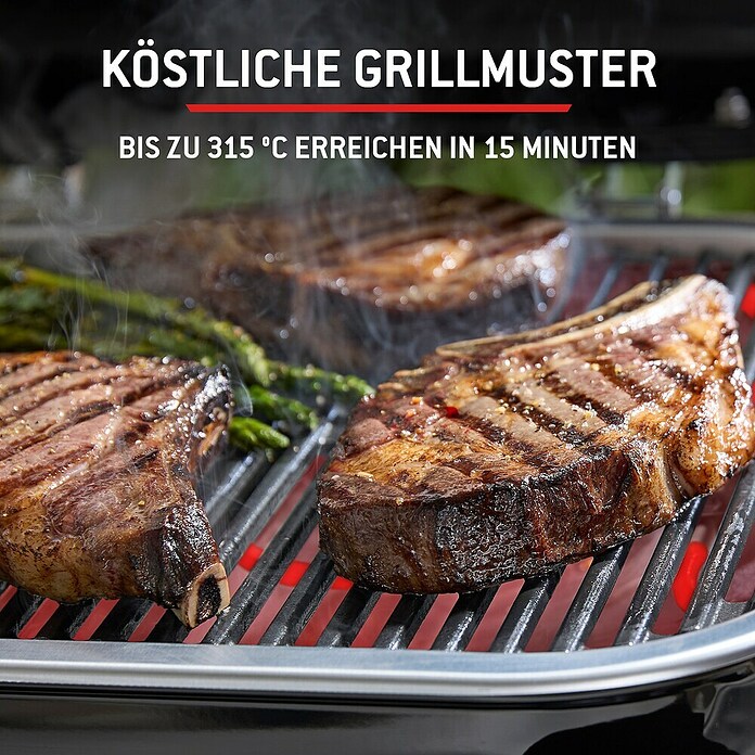 Weber Elektrische barbecue Lumin Compact (Grilloppervlak (B x D): 43 x 28 cm, 2,2 kW) | BAUHAUS