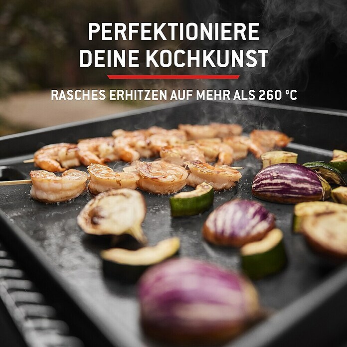 Weber Plancha-Grill Slate GP 43 (Grillfläche (B x T): 43 x 41 cm, 3,7 kW, Schwarz) | BAUHAUS