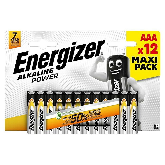 Energizer Batterie Micro AAA (12 Stk., Micro AAA, 1,5 V) | BAUHAUS