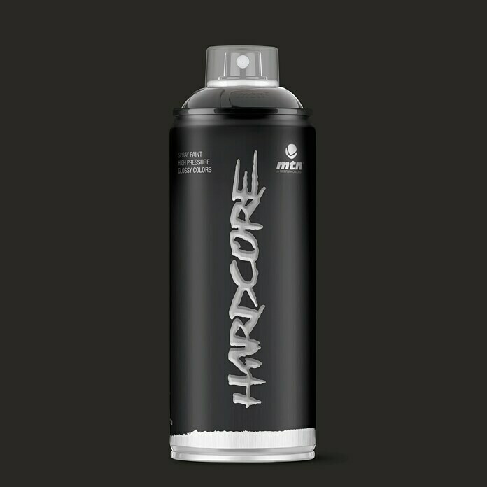 mtn Spray Hardcore (Negro, 400 ml, Brillante)
