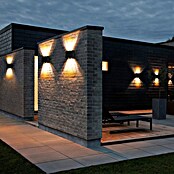 BAUHAUS Solarna vanjska zidna svjetiljka  (D x Š x V: 6,4 x 10,7 x 9,7 cm, Crna, IP65, 40 lm) | BAUHAUS