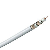 Cable coaxial (50 m, Blanco, 120 dB, Apantallamiento cuádruple)