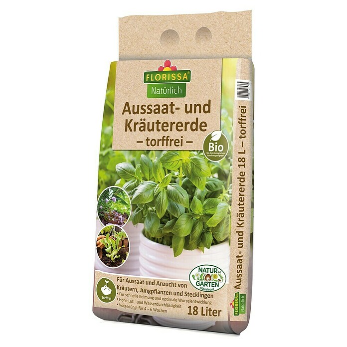 Florissa Aussaat- & Kräutererde Torffrei (18 l)