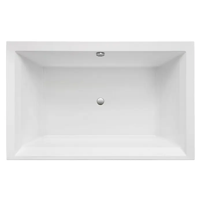 Ottofond Badewanne Phenix - 190 x 120 cm, Sanitäracryl, Weiß - Ein luxuriöser, rechteckiger Badewanne aus glattem, weißem Material mit einem minimalistischen Design und einem modernen Look.