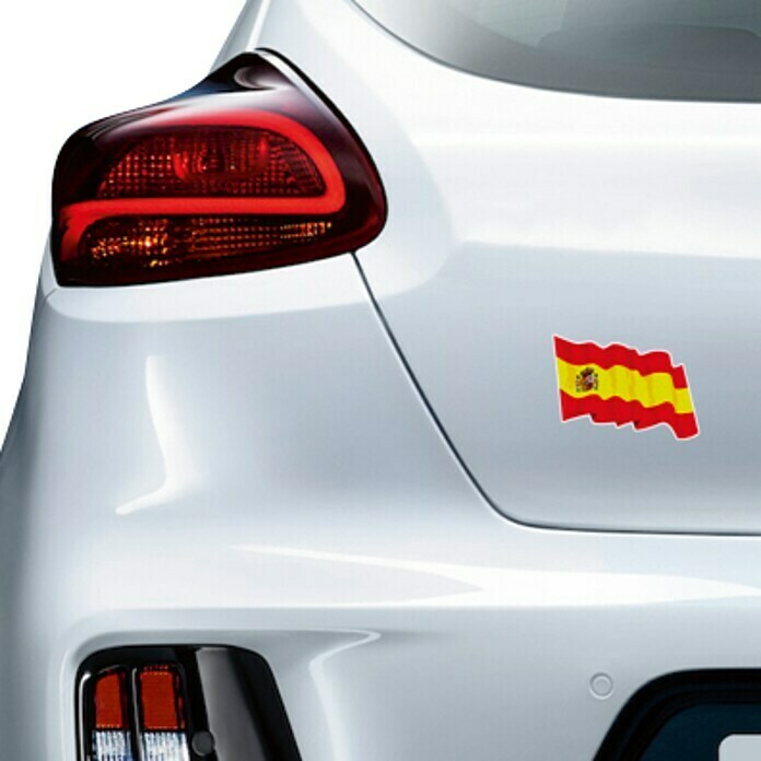Etiqueta adhesiva ondeante España (Bandera)