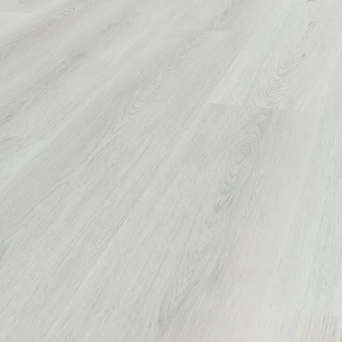 Vinylboden SPC Silent - Takeda Eiche, Landhausdiele, 1.220 x 229 x 5,3 mm - Heller Laminatboden in Holzoptik mit Maserung.