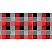 Doppler Gartenmöbel-Auflage Spot (Hochlehner, 118 x 48 x 5 cm, Baumwoll-Polyester-Mischgewebe, Schwarz/Rot Kariert) | BAUHAUS