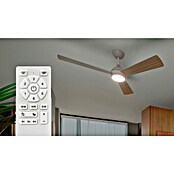 Philips Ventilador de techo Velyx (Blanco/Madera, 132 cm, 32 W, Blanco cálido) | BAUHAUS
