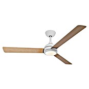 Philips Ventilador de techo Velyx (Blanco/Madera, 132 cm, 32 W, Blanco cálido) | BAUHAUS