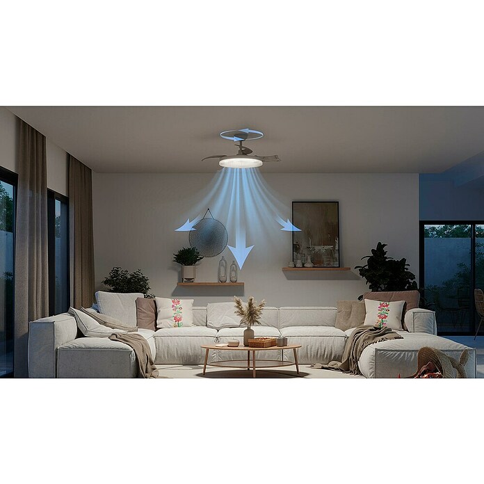 Philips Ventilador de techo Tynl (Blanco, 35 W, Blanco cálido) | BAUHAUS
