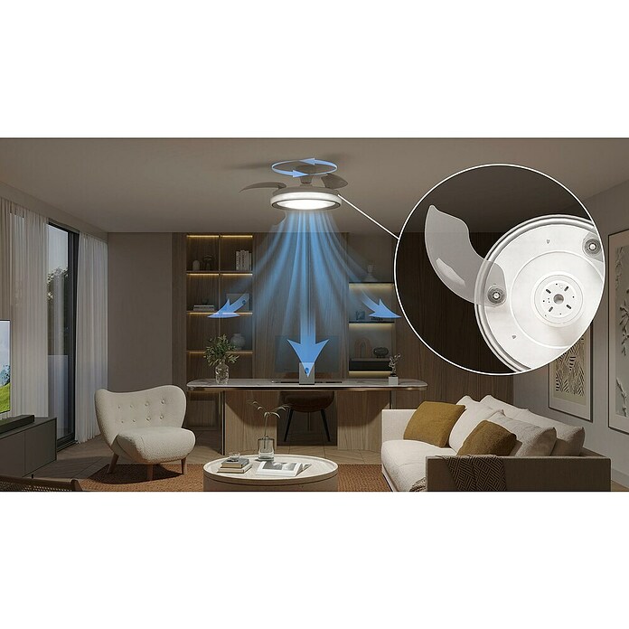 Philips Ventilador de techo Bliss (Marrón, Diámetro: 106 cm, Tamaño de la estancia: 15 m²) | BAUHAUS