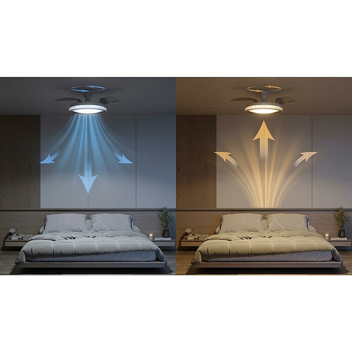 Philips Ventilador de techo Bliss (Marrón, Diámetro: 106 cm, Tamaño de la estancia: 15 m²) | BAUHAUS