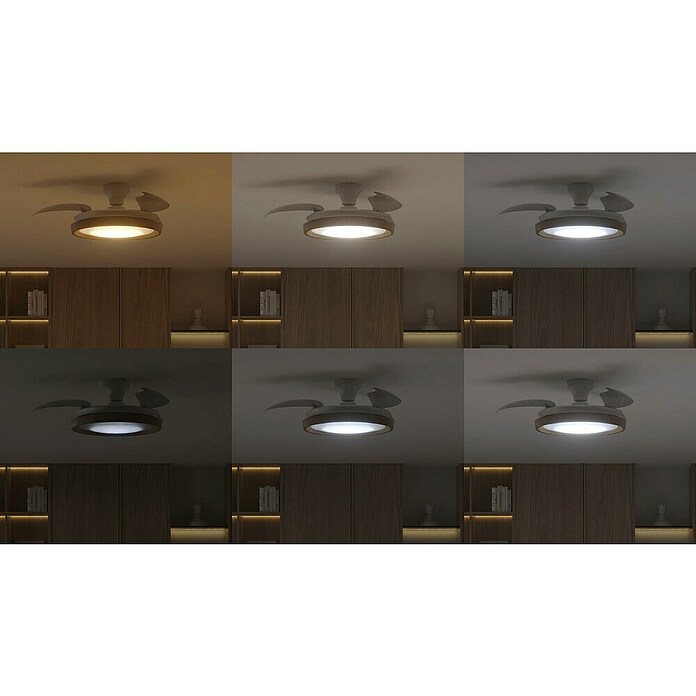 Philips Ventilador de techo Bliss (Marrón, Diámetro: 106 cm, Tamaño de la estancia: 15 m²) | BAUHAUS