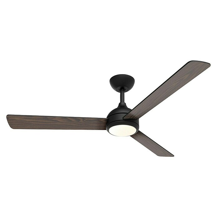 Philips Ventilador de techo Velyx (32 W, Negro/Madera, 132 cm, Flujo luminoso: 3.200 lm, Tamaño de la estancia: 25 m²) | BAUHAUS