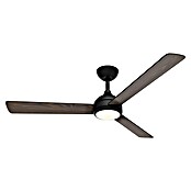 Philips Ventilador de techo Velyx (32 W, Negro/Madera, 132 cm, Flujo luminoso: 3.200 lm, Tamaño de la estancia: 25 m²) | BAUHAUS