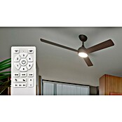 Philips Ventilador de techo Velyx (32 W, Negro/Madera, 132 cm, Flujo luminoso: 3.200 lm, Tamaño de la estancia: 25 m²) | BAUHAUS