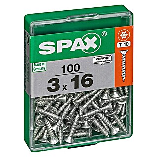 Spax Universalschraube T-Star plus (Ø x L: 3 x 16 mm, WIROX Oberfläche, T-Star plus, 100 Stk.)