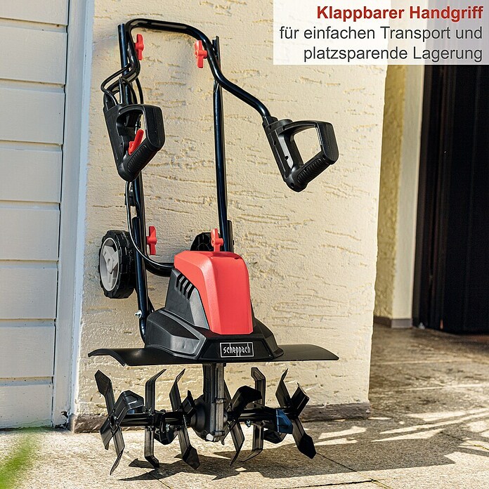 Scheppach Elektro-Bodenhacke MTE460 (Leistung: 1 500 W, Arbeitsbreite: 45 cm, Arbeitstiefe: 22 cm) | BAUHAUS