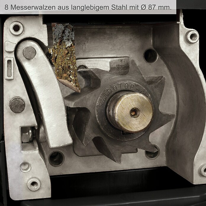 Scheppach Biotrituradora eléctrica silenciosa GS70 (Grosor de rama máx.: 42 mm, 2.800 W) | BAUHAUS