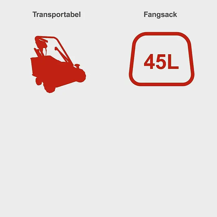Scheppach Elektro-Vertikutierer-Lüfter SC 38 - 1.600 W, Arbeitsbreite: 38 cm - Rote Symbole: tragbarer Rasenmäher, 45L Fangkorb.