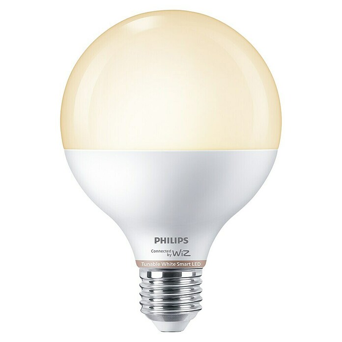 Philips Wiz Bombilla LED inteligente Globo (E27, Capacidad de atenuación: Intensidad regulable, Blanco neutro, 1.055 lm, 11 W) | BAUHAUS