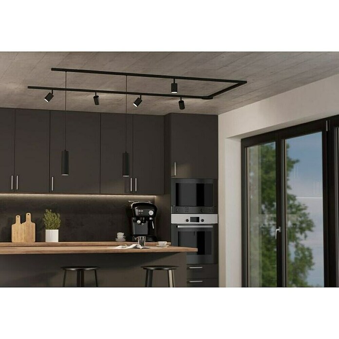 Eglo Easy Track Pendelleuchte (Schwarz, L x H: 120 x 1 100 mm) | BAUHAUS