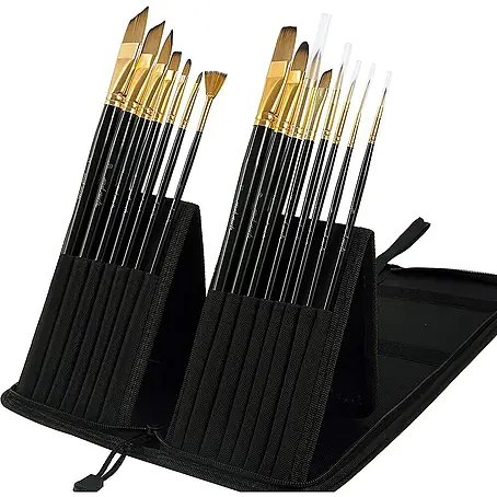 Mont Marte  Künstlerpinsel-Set Studio mit Tragtasche