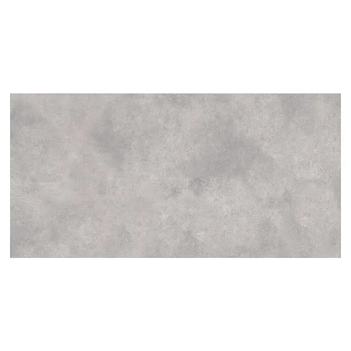 Cersanit Terrassenfliese Metropolis - 59,3 x 119,3 x 2 cm, Grey, Matt - Hellgraue strukturierte Fliese in Betonoptik.