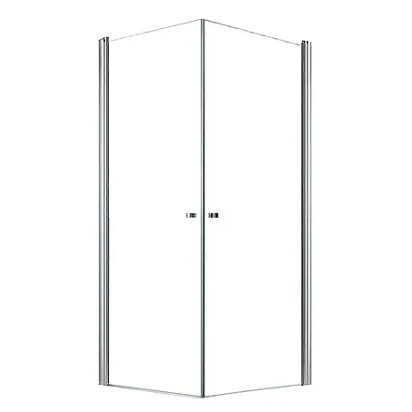 Glaszentrum Hagen  Eckdusche 80x80x195 cm Zeus EckDuschkabine inkl. Tasse + Siphon