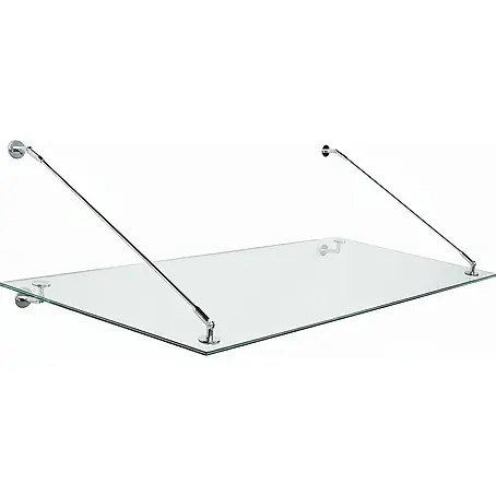 Glaszentrum Hagen  Vordach 160x90 cm Glasvordach Klar V2A-STB