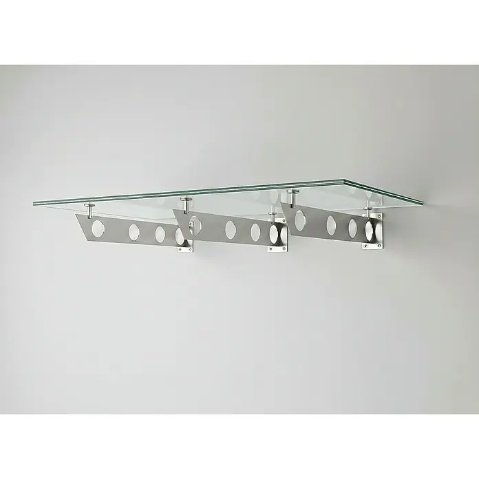 Glaszentrum Hagen Vordach - 250 x 90 x 25 cm, Silber