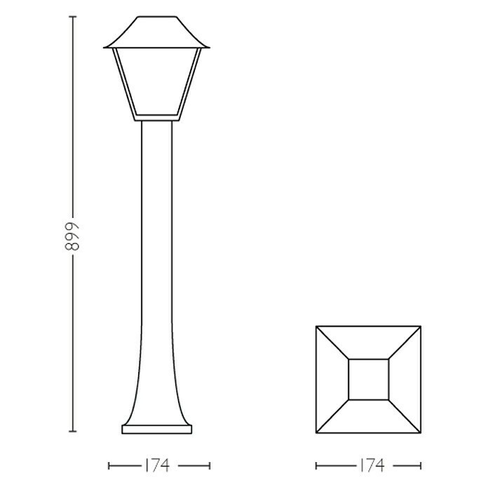 Philips Baliza exterior Alpenglow (60, 89,9 cm)