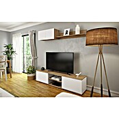 Meka Block Conjunto mueble de salón K-501 (Blanco Soft/Roble Albar, 2 pzs.) | BAUHAUS