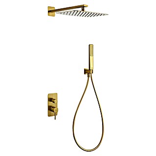 Camargue Bolonia Conjunto de ducha empotrado (Número de tipos de chorro: 1 ud., Oro)