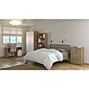 Meka Block Armario para ropa K-509 (L x An x Al: 50 cm x 100 cm x 200 mm, Roble Cortez/Blanco Liso) | BAUHAUS