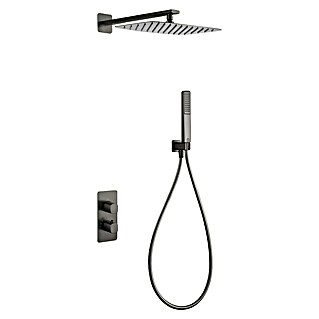 Camargue Bolonia Conjunto de ducha empotrado (Número de tipos de chorro: 1 ud., Black gun)
