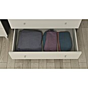 Meka Block Cómoda París (L x An x Al: 48 x 80,2 x 100,4 cm, Gris París/Blanco Liso, Número de cajones: 4 ud.) | BAUHAUS