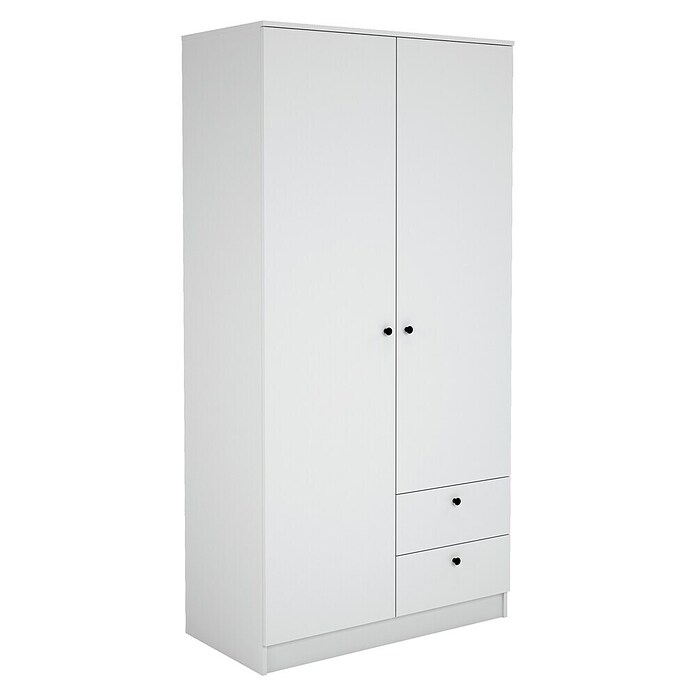 Meka Block Armario para ropa K-648 (L x An x Al: 51,6 x 100,2 x 200 cm, Blanco Soft) | BAUHAUS