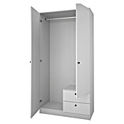 Meka Block Armario para ropa K-648 (L x An x Al: 51,6 x 100,2 x 200 cm, Blanco Soft) | BAUHAUS