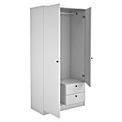 Meka Block Armario para ropa K-648 (L x An x Al: 51,6 x 100,2 x 200 cm, Blanco Soft) | BAUHAUS