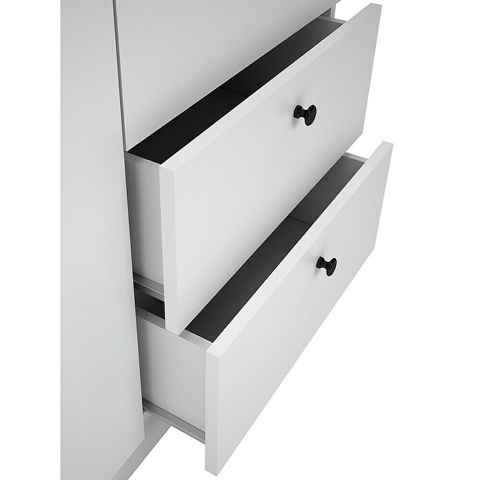Meka Block Armario para ropa K-648 (L x An x Al: 51,6 x 100,2 x 200 cm, Blanco Soft) | BAUHAUS