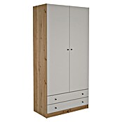 Meka Block Armario para ropa K-649 (L x An x Al: 51,6 x 100 x 205 cm, Cashmere/Roble Albar) | BAUHAUS