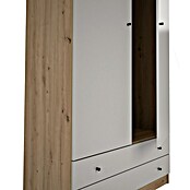 Meka Block Armario para ropa K-649 (L x An x Al: 51,6 x 100 x 205 cm, Cashmere/Roble Albar) | BAUHAUS