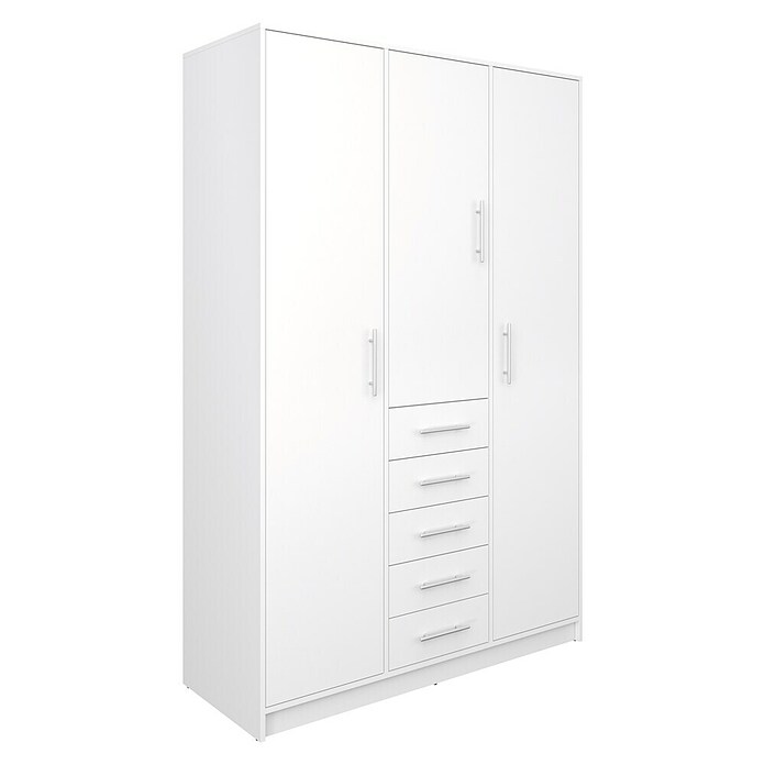 Meka Block Armario para ropa K-9235 (L x An x Al: 50 cm x 130 mm x 200 cm, Blanco Liso, Espesor: 16 mm) | BAUHAUS